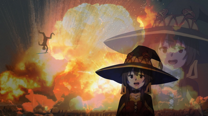 Megumin and Explosion in Kono Subarashii Sekai ni Shukufuku wo!
