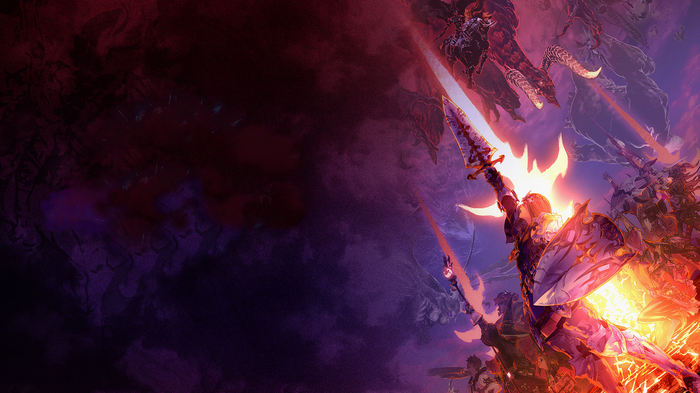 Final Fantasy XIV: A Realm Reborn battle scene