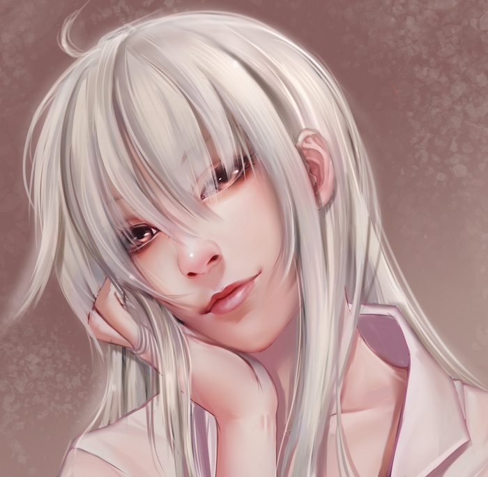 Nyaruko from Haiyore! Nyaruko-san with long gray hair