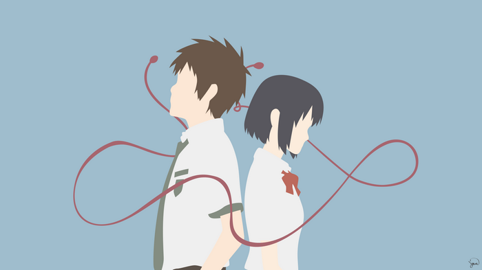 Kimi no Na Wa Minimalist Anime Art