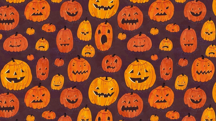 Halloween pumpkins pattern