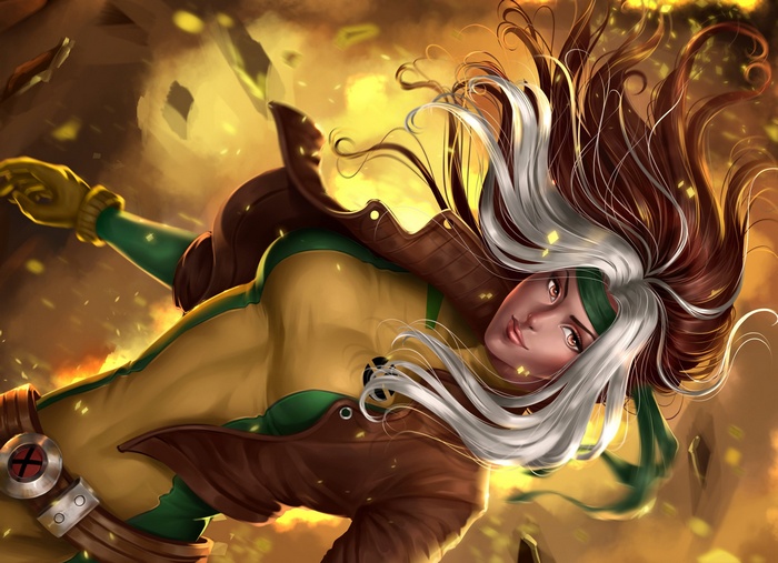 Rogue from X-Men artwork