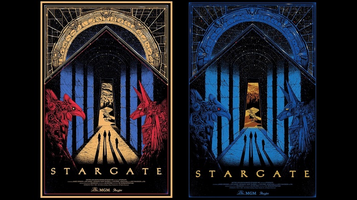 Stargate Movie Posters with Egyptian Mythology