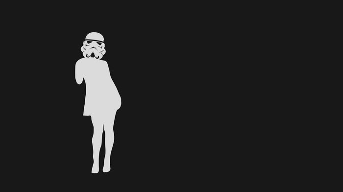 Stormtrooper silhouette in a dress