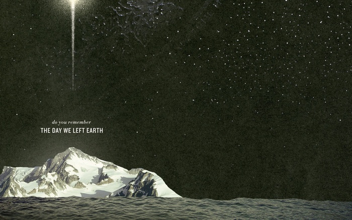 The Day We Left Earth: Snowy Mountains and Starry Sky