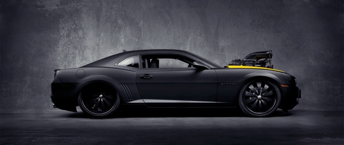 Chevrolet Camaro Bumblebee, car, ultra-wide