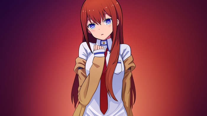 Makise Kurisu from Steins;Gate with Redhead Anime Girl