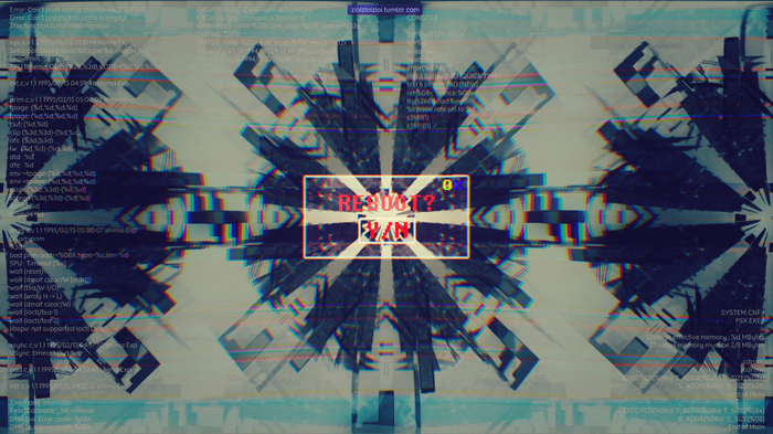 PlayStation Glitch Art Reboot Screen