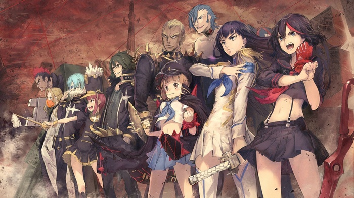 Kill la Kill Characters Posed Together