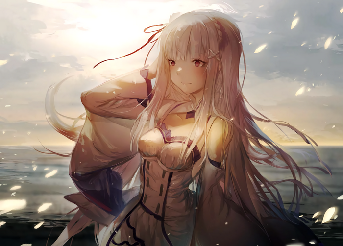 Emilia from Re:Zero by the Sea