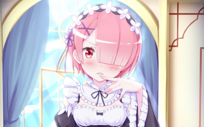 Ram from Re:Zero in a Maid Outfit