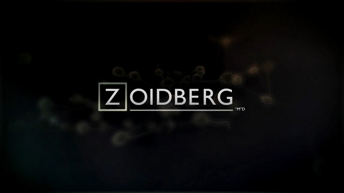 Zoidberg logo with abstract background