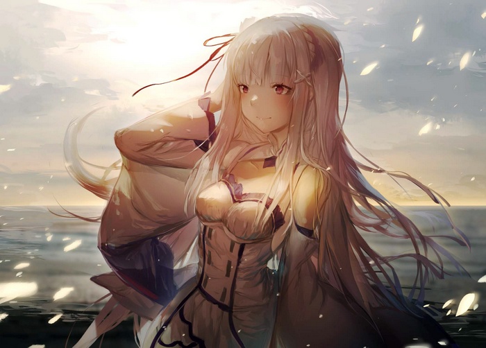 Emilia from Re: Zero by the Sea