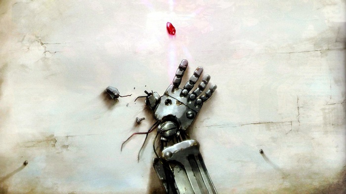 Full Metal Alchemist Edward Elric's Mechanical Hand and Philosopher's Stone
