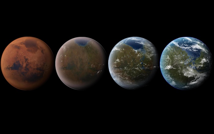 Terraforming of Mars into an Earth-like planet
