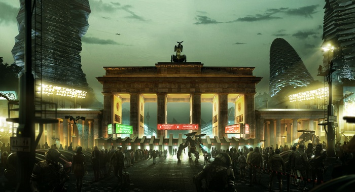Brandenburg Gate in Deus Ex: Mankind Divided