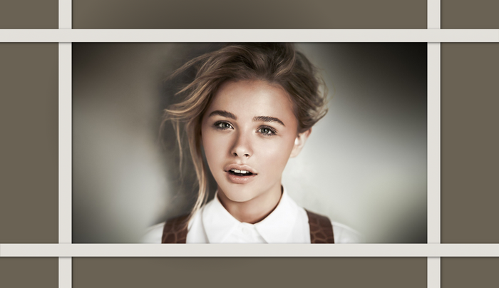 Chloë Grace Moretz in a white shirt