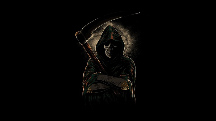 Grim Reaper with Scythe Artwork