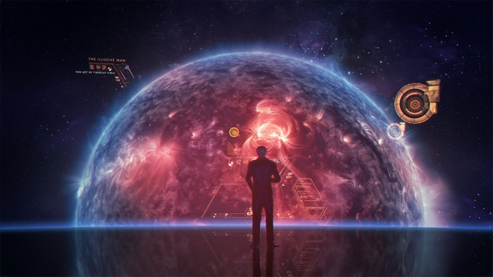 The Illusive Man and a star