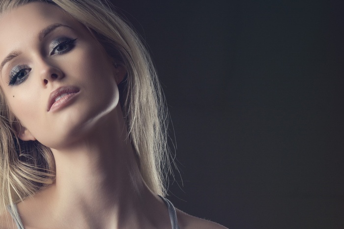 Mercedes Kallstrom portrait with dramatic lighting