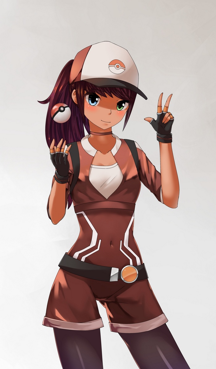 baseball caps, Pokémon, long hair, Pokemon Go, anime, Pokémon trainers, anime girls