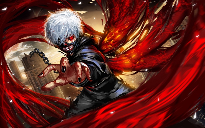 anime, Tokyo Ghoul, Kaneki Ken