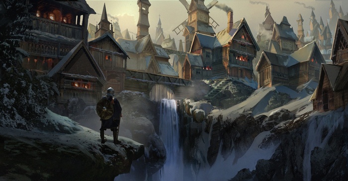 fantasy city, fantasy art, artwork, cityscape
