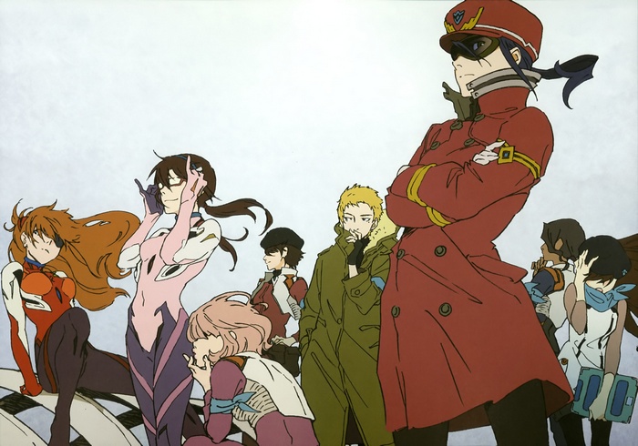 Evangelion:3.0 Characters with Asuka Langley Soryu and Makinami Mari