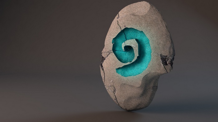 Hearthstone Return Stone with Glowing Swirl