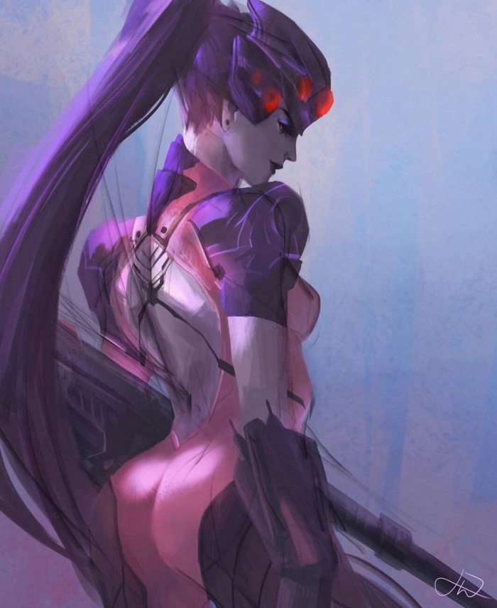 Widowmaker from Overwatch artwork