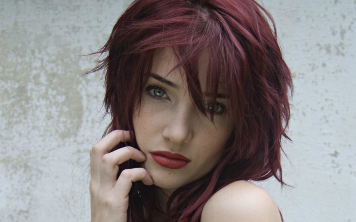 Susan Coffey with red hair