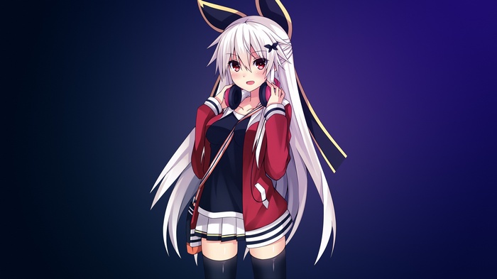 anime girls, anime, thigh-highs