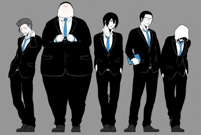Prison School Anime Boys in Suits