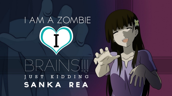 Sanka Rea I Love Brains Zombie Anime