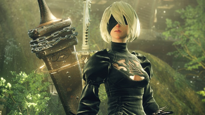 2B from Nier: Automata with large swords
