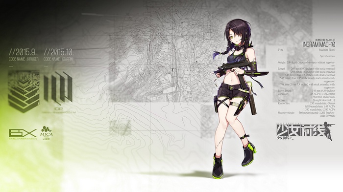 Ingram MAC-10 Girl from Girls Frontline