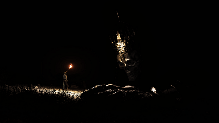 Dark Souls: Giant Skeleton and Torch Bearer