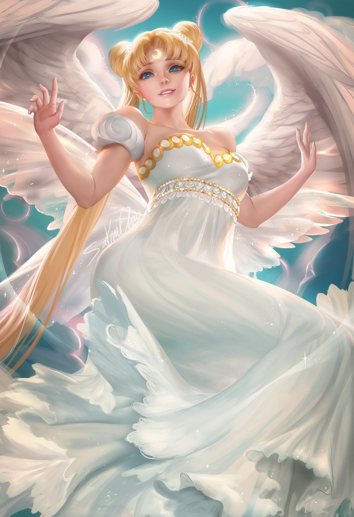 vertical, Sailor Moon, realistic, Sakimichan