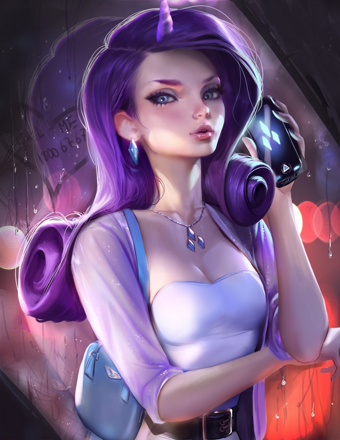 realistic, Rarity, Sakimichan, My Little Pony