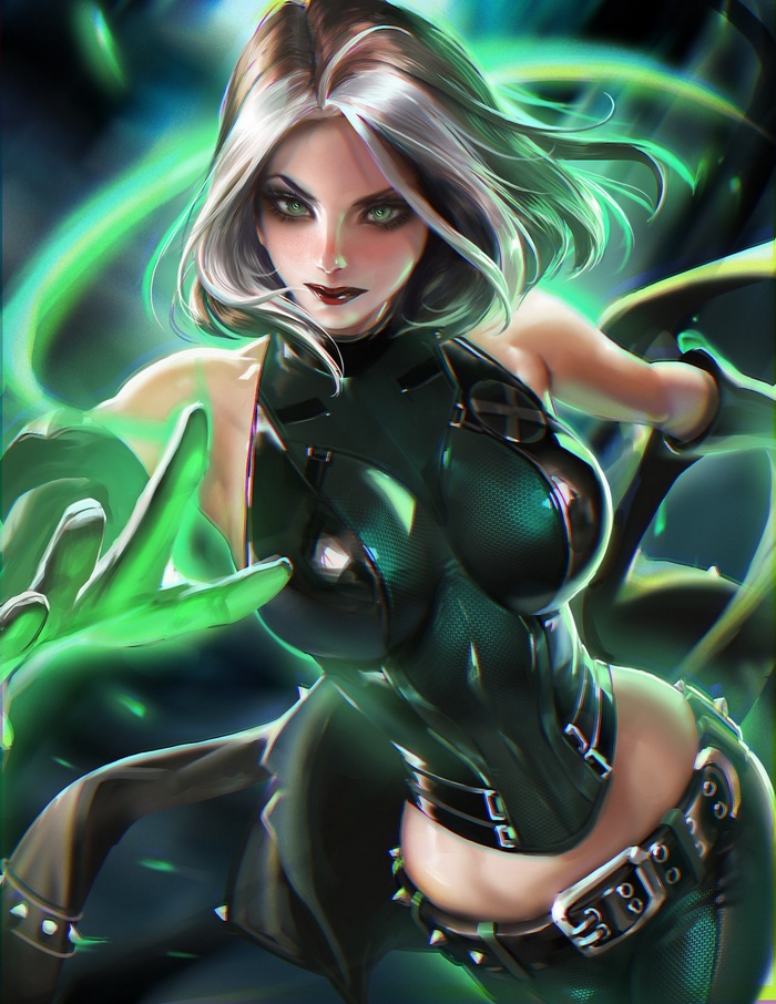 X-Men, Rogue, Rogue (X-men), Rogue (character), Sakimichan, realistic