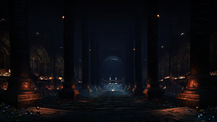 Dark Souls III Profaned Capital throne room