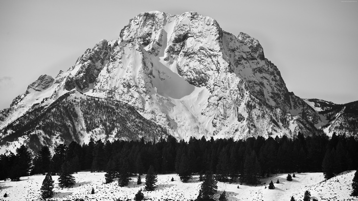 Mount Moran in Grand Teton National Park, Wyoming