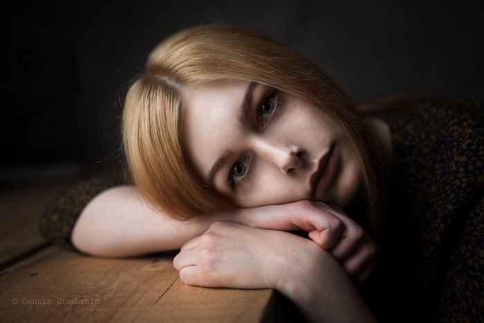 Portrait of a young woman by Dennis Drozhzhin