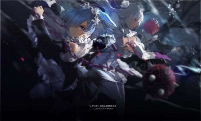 Rem and Ram from Re:Zero Kara Hajimeru Isekai Seikatsu