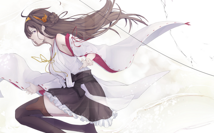 Kantai Collection Character in Traditional Japanese Attire