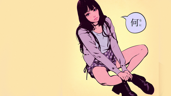 Artwork of a young woman by Ilya Kuvshinov