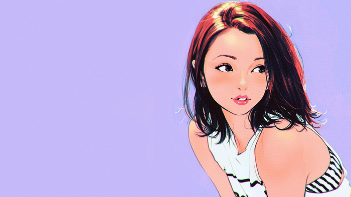 Artwork of a woman by Ilya Kuvshinov
