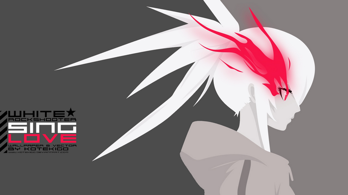 White Rock Shooter Minimalist Anime Art