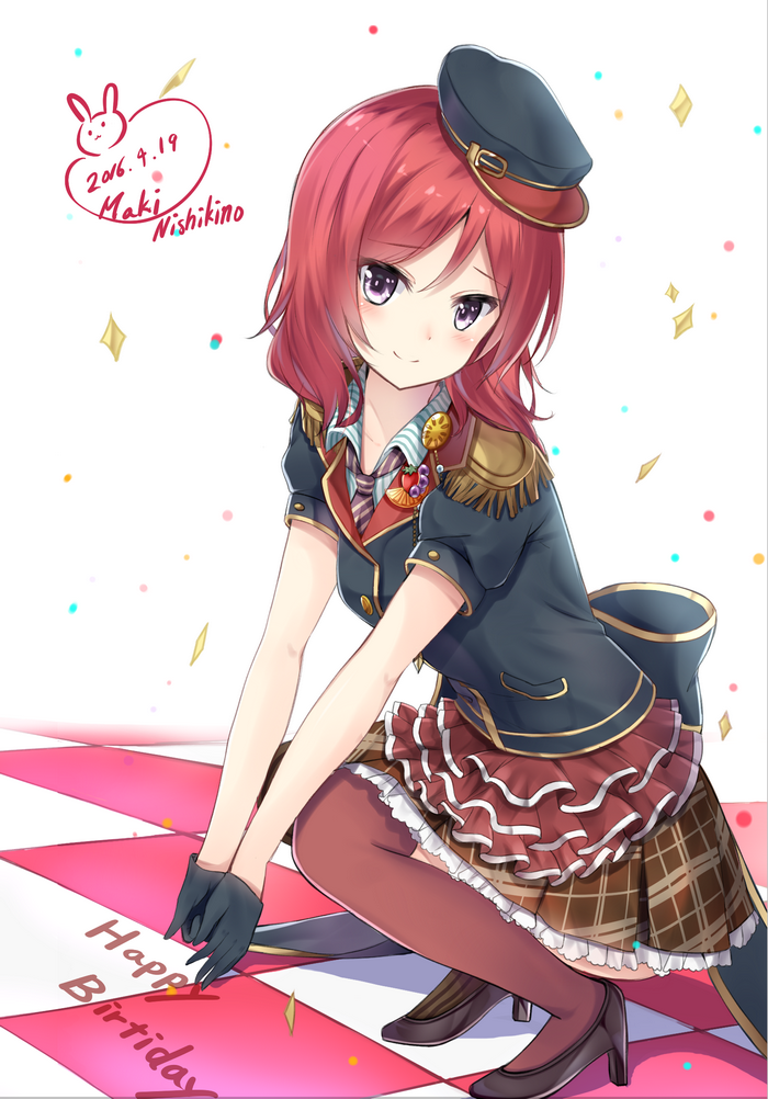 Maki Nishikino from Love Live! celebrating her birthday