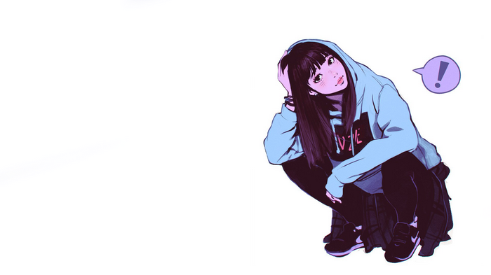 Artwork of a girl by Ilya Kuvshinov
